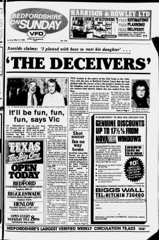 cover page of Bedfordshire on Sunday published on May 13, 1984